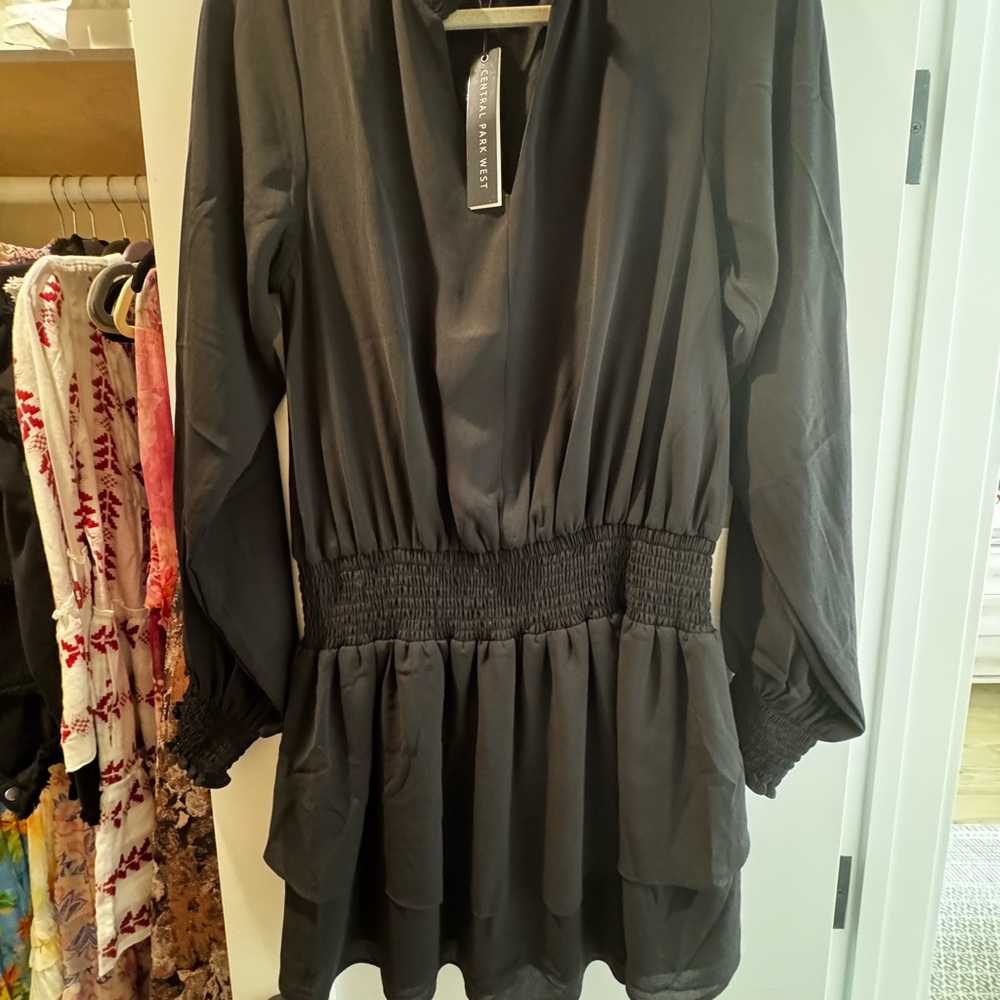 Central Park West Black Long Sleeve dress
